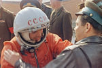 Юрий Гагарин перед стартом, 12 апреля 1961 года