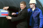 Глава «Газпрома» Алексей Миллер на церемонии начала строительства газопровода «Северный поток», 2010 год