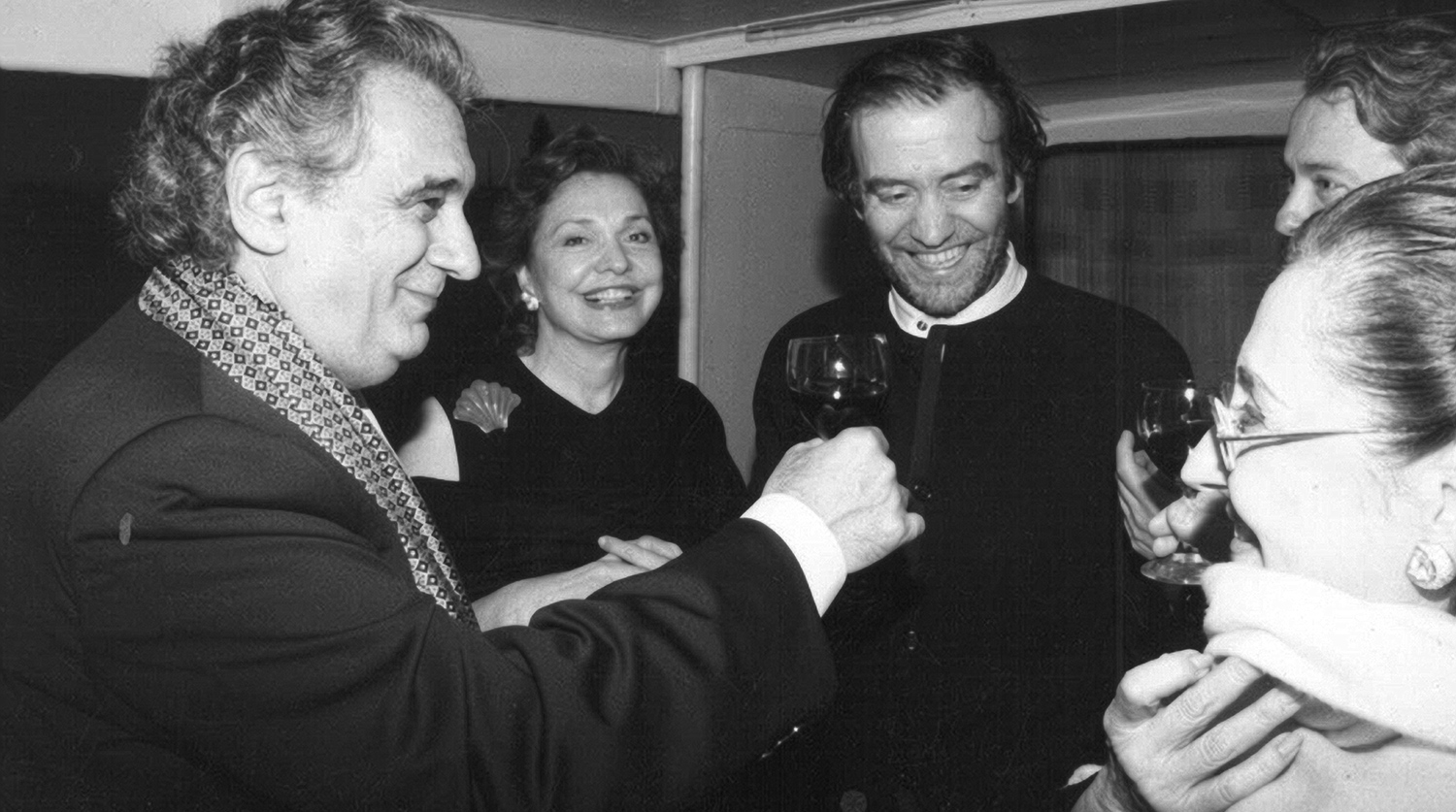 Оперный тенор Пласидо Доминго и дирижёр осетинского Валерий Гергиев, 1988 год