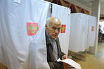 Орловская область. На избирательном участке во время выборов губернатора в единый день голосования