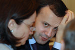 Помощник президента РФ Аркадий Дворкович и министр экономического развития РФ Эльвира Набиуллина в подмосковной резиденции «Горки», 2009 год