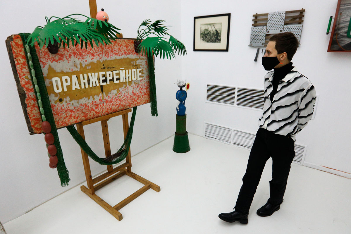 На выставке номинантов 13-й Премии Кандинского в Московском музее современного искусства