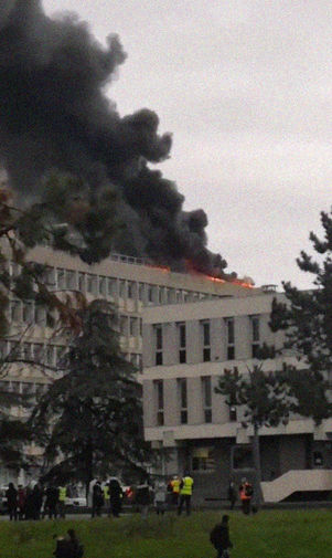 Пожар в&nbsp;кампусе Университета Лиона, 17 января 2019 года