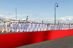 Во время репетиции Главного военно-морского парада в честь Дня Военно-морского флота России, 28 июля 2022 года