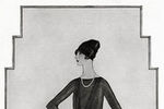 То самое «маленькое черное платье», рисунок Коко Шанель