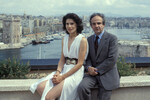 Актриса Фанни Ардан и кинорежиссер Франсуа Трюффо в Марселе, 1981 год