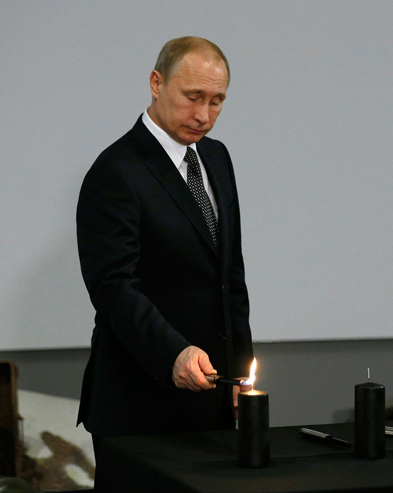 Владимир Путин на встрече, посвященной 70-й годовщине освобождения советскими войсками узников концлагеря Освенцим и Международному дню памяти жертв Холокоста