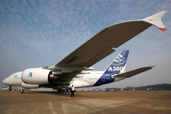Airbus A380 на&nbsp;авиасалоне в&nbsp;Китае