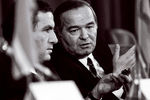 1991 год. Ислам Каримов и президент Армении (1991–1998) Левон Тер-Петросян 