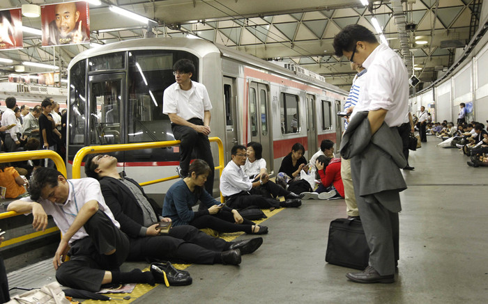 В&nbsp;столице Японии Токио днем была затруднена работа городского транспорта. 