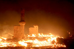 В результате степного пожара в Забайкальском крае сгорело 20 жилых домов.