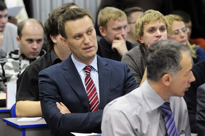 Алексей Навальный на учредительном съезде партии «Народный альянс»