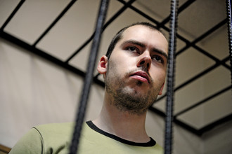 Юрист Дмитрий Виноградов в зале Бабушкинского суда