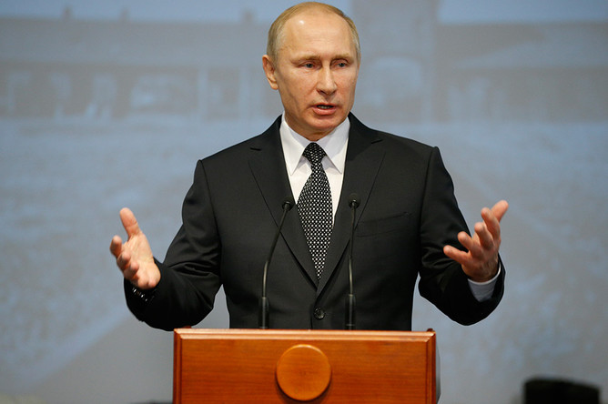 Владимир Путин на встрече, посвященной 70-й годовщине освобождения советскими войсками узников концлагеря Освенцим и Международному дню памяти жертв Холокоста
