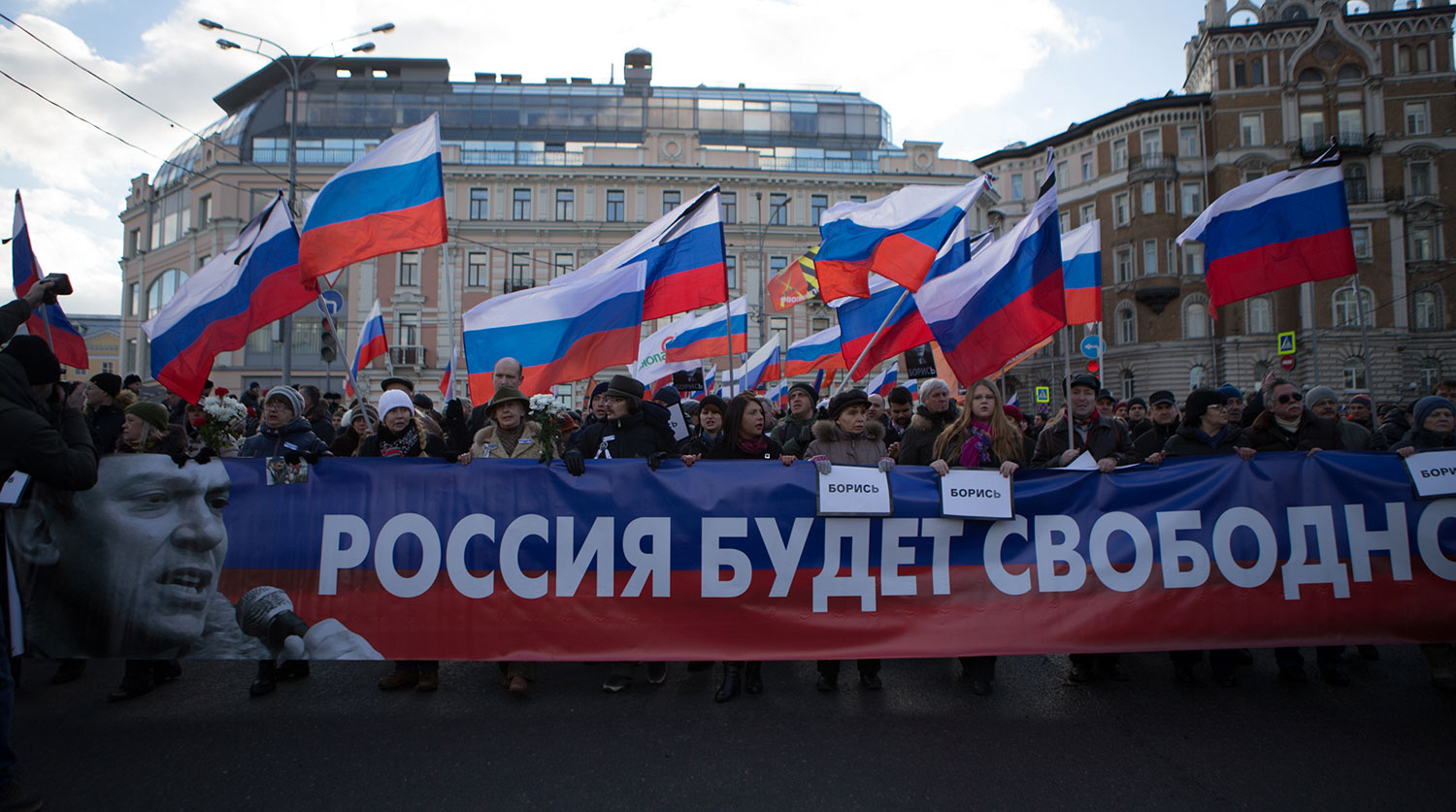 Марш памяти Бориса Немцова в Москве