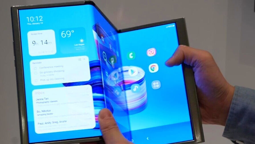 Компания Samsung готовит к анонсу первый планшет с гибким экраном