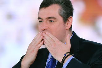Председатель комитета Госдумы России по международным делам Леонид Слуцкий перед обращением президента Владимира Путина к Федеральному собранию в Москве, 1 марта 2018 года