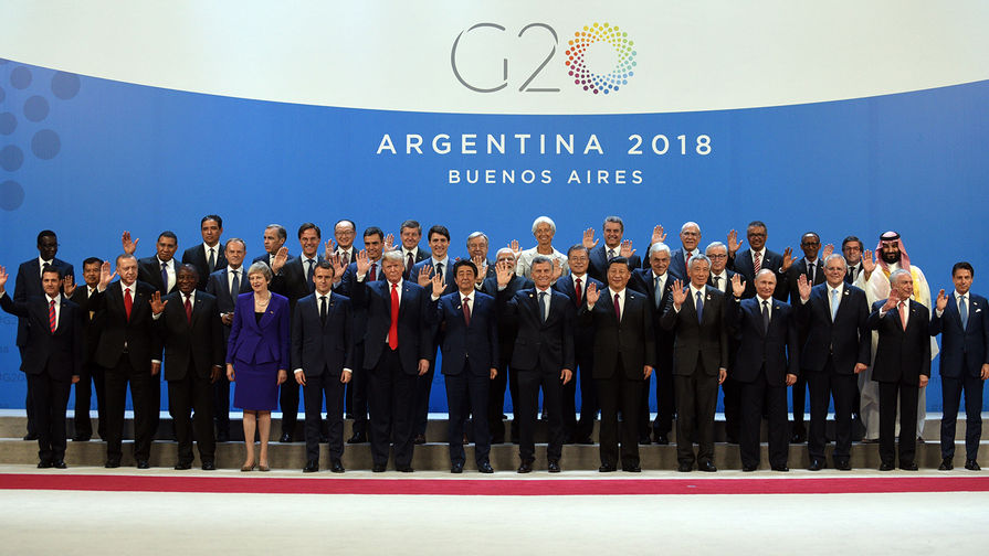 Лидеры стран на саммите G20, 30 ноября 2018 года