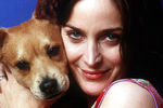 Керри-Энн Мосс со своей собакой