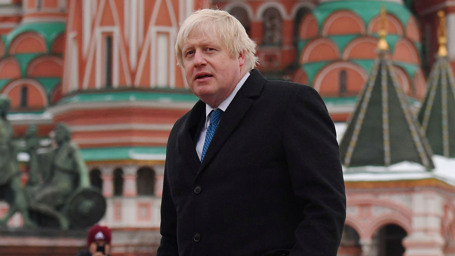 Министр иностранных дел Великобритании Борис Джонсон на Красной площади во время визита в Москву, 22 декабря 2017 года