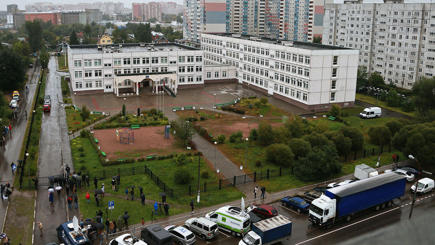 Здание школы №1 в&nbsp;Ивантеевке, где произошла стрельба, 5&nbsp;сентября 2017&nbsp;года