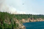 Тушение лесного пожара с привлечением вертолета Ми-8 с ВСУ-5 МЧС России, 9 июля 2021 года