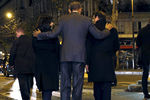 Мэр Парижа Анн Идальго, Барак Обама и президент Франции Франсуа Олланд