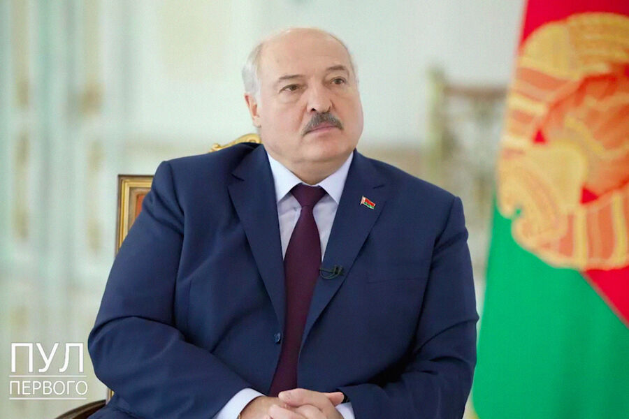 Александр Лукашенко во время интервью украинской журналистке Диане Панченко, 17 августа 2023 года