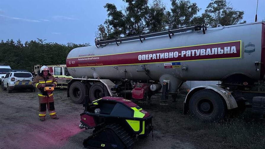 В Николаевской области Украины произошел пожар