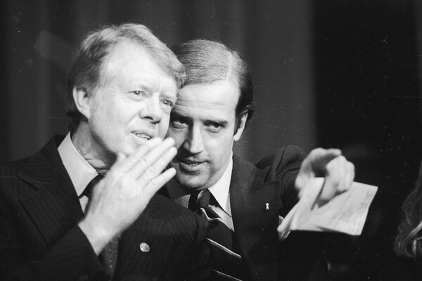 Президент США Джимми Картер и сенатор от штата Делавэр Джо Байден, 1978&nbsp;год