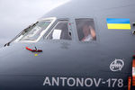 Военно-транспортный самолет Ан-178 предприятия «Антонов» на международном авиационно-космическом салоне «Фарнборо-2016»