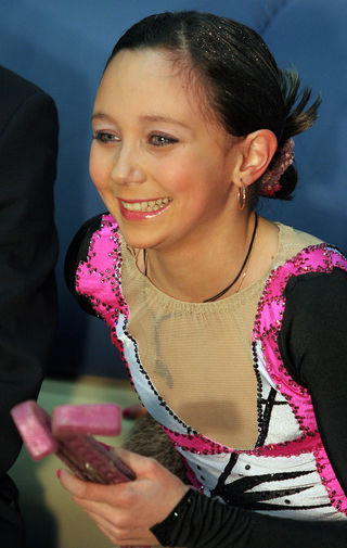 Елизавета Туктамышева, занявшая 2-е место на&nbsp;чемпионате России по&nbsp;фигурному катанию, 2008 год