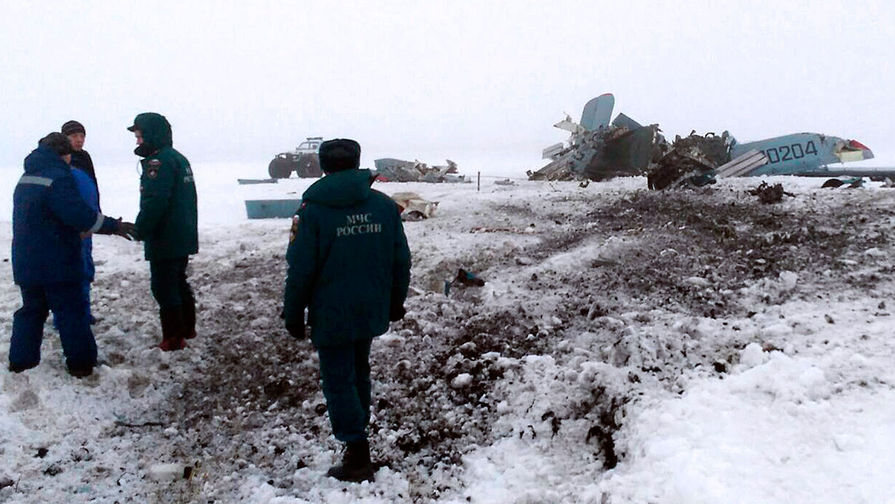 На&nbsp;месте крушения самолета Ан-2, выполнявшего плановый облет нефтепровода Салават-Орск
