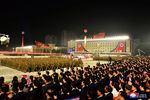 Военный парад в честь 73-й годовщины основания КНДР на площади Ким Ир Сена в Пхеньяне, 2021 год