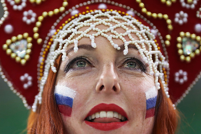 Болельщица сборной России