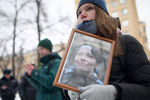 Участники шествия в память об адвокате Станиславе Маркелове и журналистке Анастасии Бабуровой. 19 января 2019 года