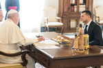 Встреча папы Римского Франциска с президентом Украины Владимиром Зеленским в Ватикане, 8 февраля 2020 года