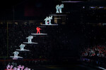 Выступление певицы Рианны в перерыве 57-го Супербоула в Глендейле, 12 февраля 2023 года 