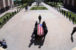 The Arizona National Guard carries the casket of U.S. Senator John McCain during a memorial service at the Arizona Capitol in Phoenix, Arizona, U.S., August 29, 2018. Rob Schumacher/Pool via REUTERS - RC1AFCC45FA0