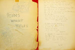 Рукопись Боба Дилана начала 1960-х на выставке перед продажей на аукционе в 2005 году