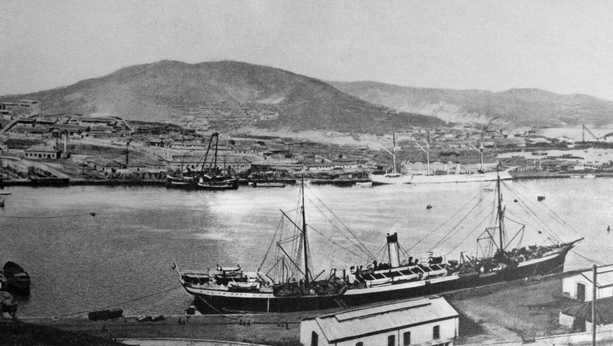 Вид на Порт-Артур. 1904 год.