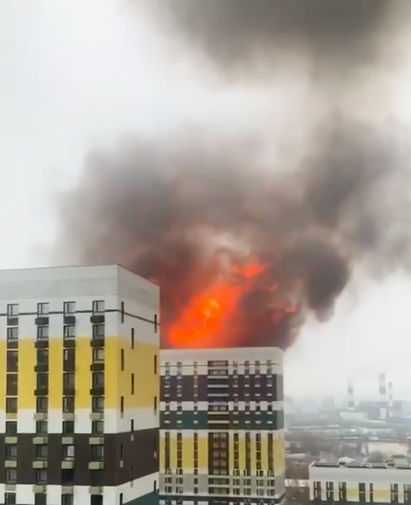 Пожар на&nbsp;улице Газопровод на&nbsp;юге Москвы, 2 ноября 2020 года