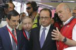 Глава ФИА Жан Тодт, президент Франции Франсуа Олланд и спортивный менеджер «Ауди» Вольфганг Улльрих