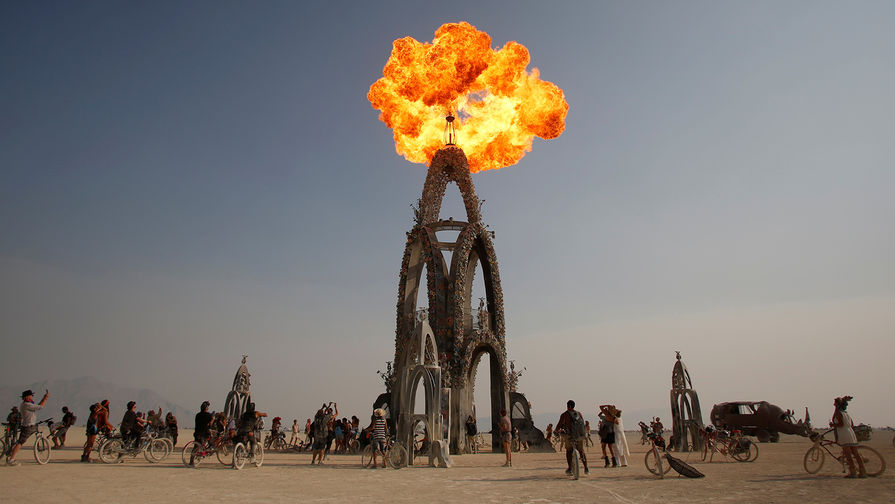 Ежегодный фестиваль Burning Man в&nbsp;пустыне Блэк-Рок