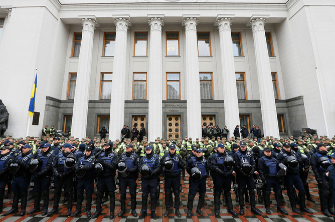 Акция в поддержку политической реформы в Киеве, 17 октября 2017 года