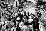 Последствия землетрясения в городе Сан-Мартин, Гватемала, февраль 1976 года