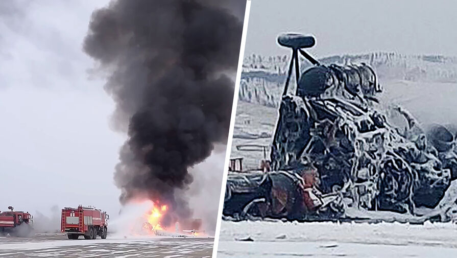 В Улан-Удэ вертолет Ми-8 загорелся при посадке в аэропорту, погибли три человека