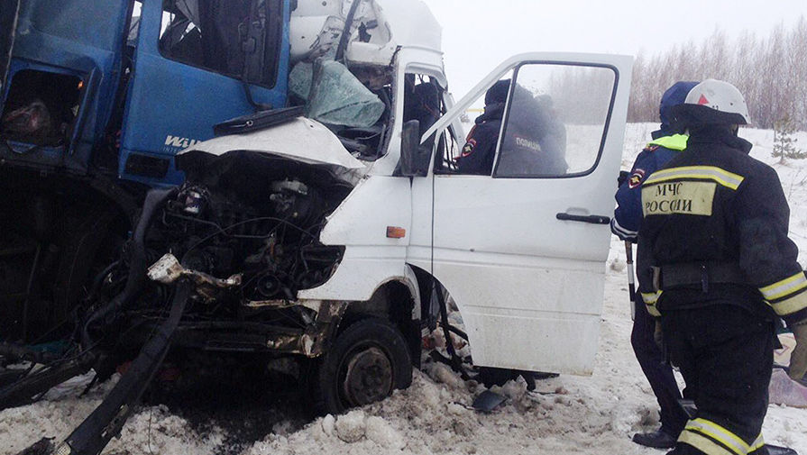 В&nbsp;Пензенской области в&nbsp;результате столкновения микроавтобуса с&nbsp;грузовиком погибли девять человек и 12 получили ранения