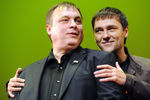 Андрей Разин и Юрий Шатунов на премьере фильма В.Виноградова «Ласковый май», 2009 год