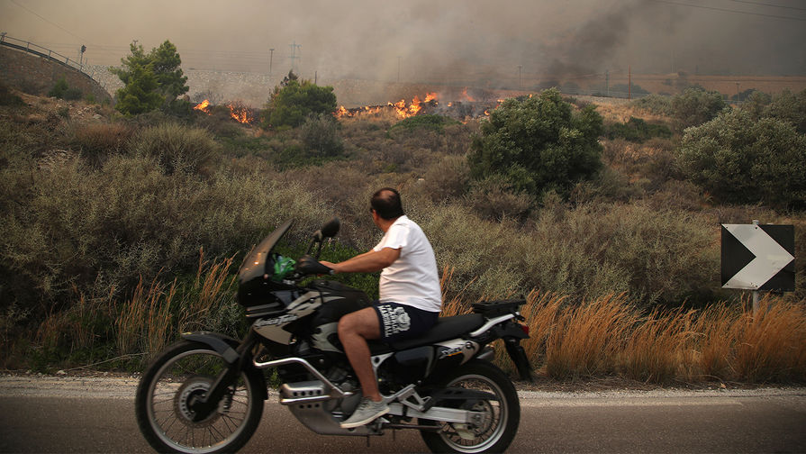 Лесные пожары в&nbsp;Греции, 23 июля 2018 года